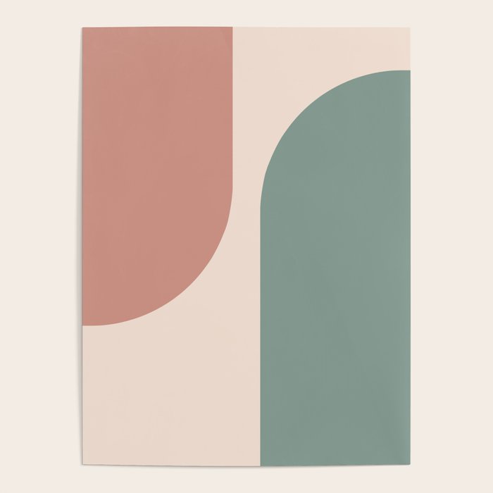 Modern Minimal Arch Abstract LXXVI Poster Gallery Image 4