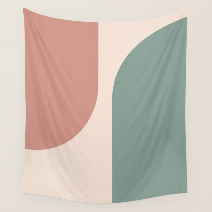 Modern Minimal Arch Abstract LXXVI Wall Tapestry Gallery Image 1