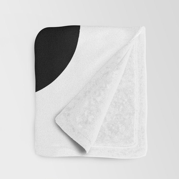 Slithering Ink White Background Throw Blanket Gallery Image 3