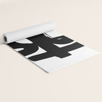 Slithering Ink White Background Yoga Mat Gallery Image 2