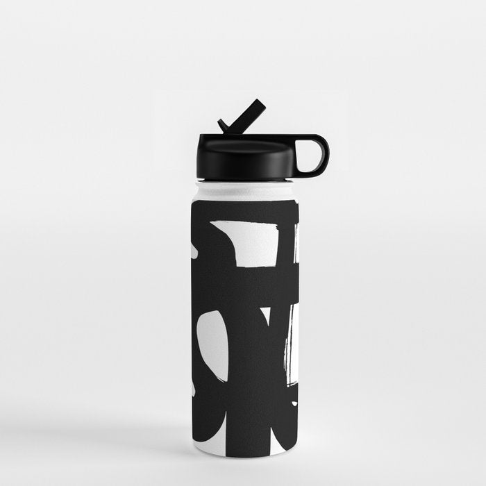 Slithering Ink White Background Water Bottle Gallery Image 1