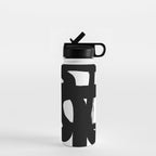 Slithering Ink White Background Water Bottle Gallery Image 1