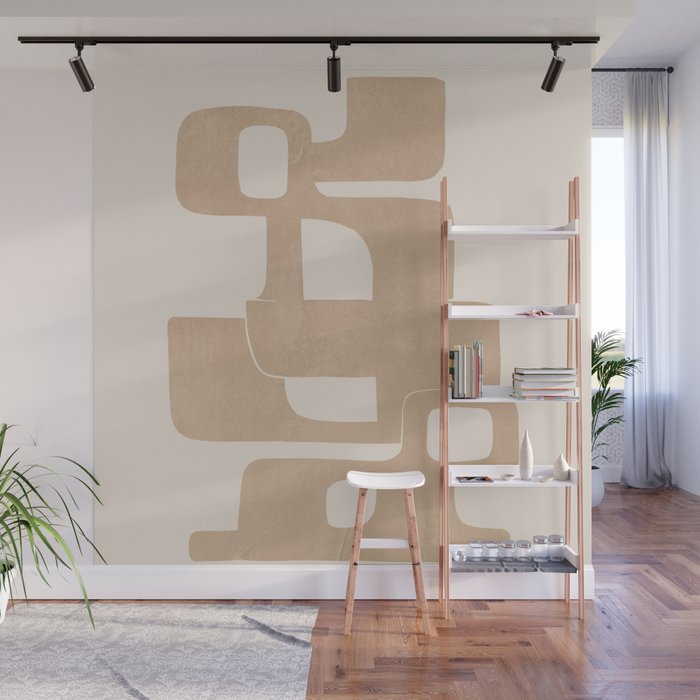 Modern Abstract Shapes 106 Wall Mural Gallery Image 1