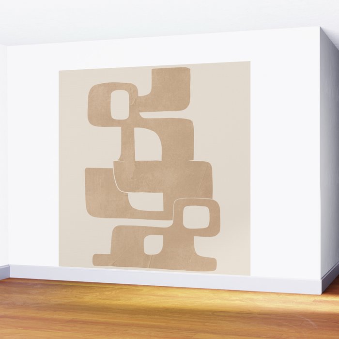 Modern Abstract Shapes 106 Wall Mural Gallery Image 2