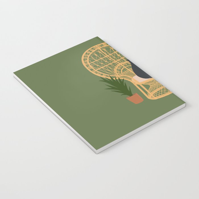 Hidden cat 51 private forest reading area rattan chair Notebook Gallery Image 3