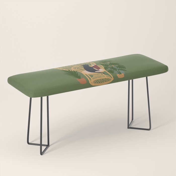 Hidden cat 51 private forest reading area rattan chair Bench Gallery Image 1