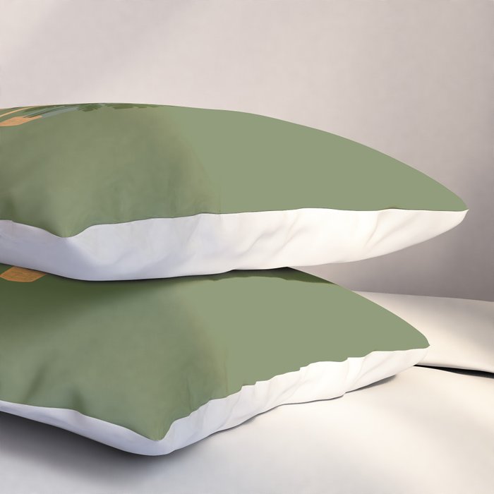 Hidden cat 51 private forest reading area rattan chair Pillow Sham Gallery Image 3