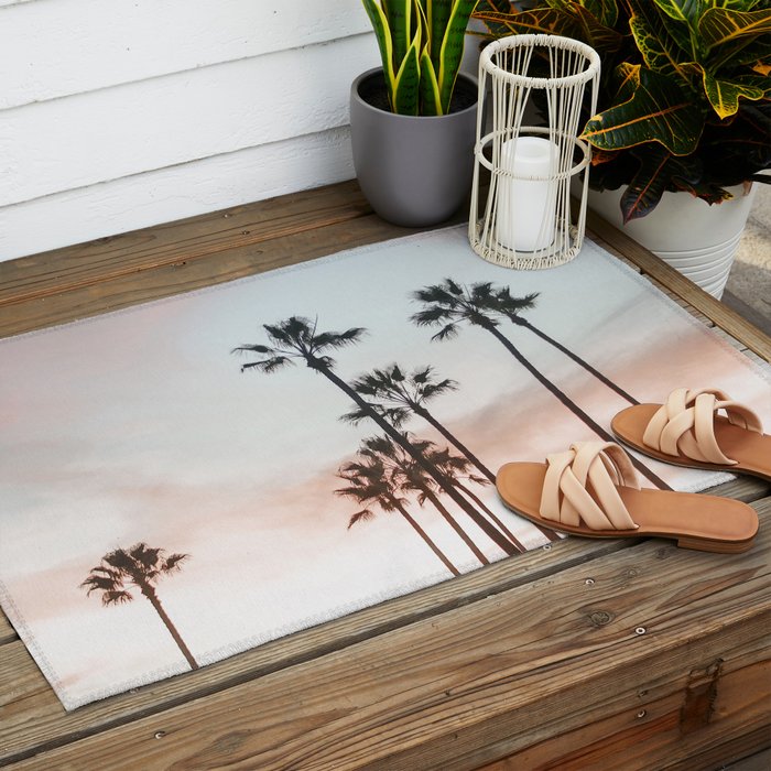 Palm Tree California Outdoor Rug Gallery Image 2