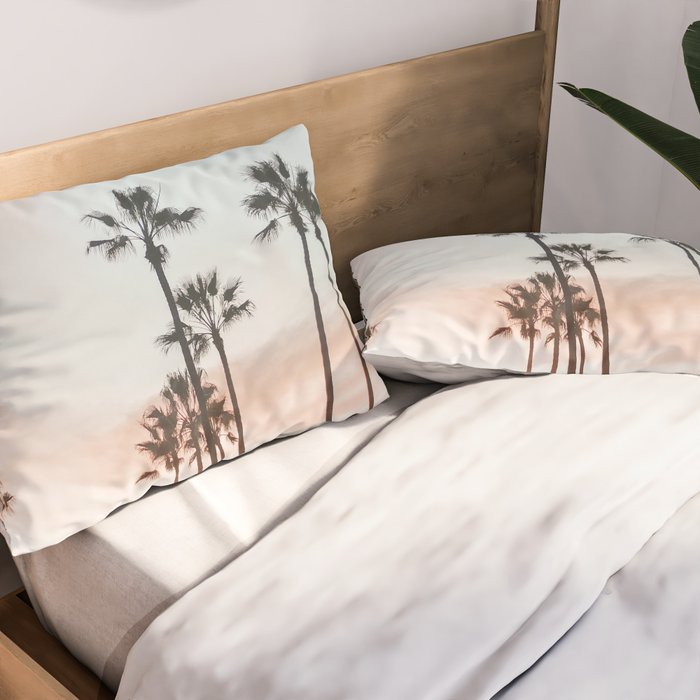 Palm Tree California Pillow Sham Gallery Image 2