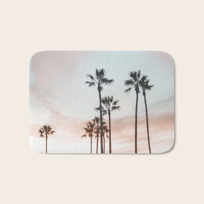 Palm Tree California Bath Mat Gallery Image 1
