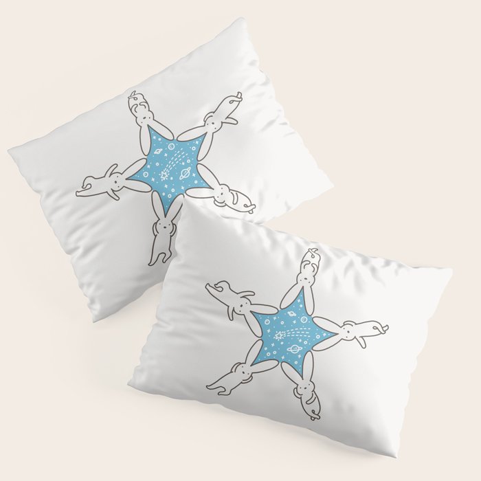 Rabbit Star Pillow Sham Gallery Image 1