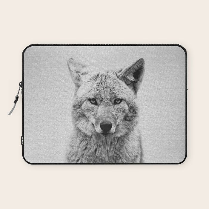 Coyote - Black & White Laptop Sleeve Gallery Image 1