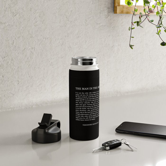 The-Man-In-The-Arena Water Bottle Gallery Image 4