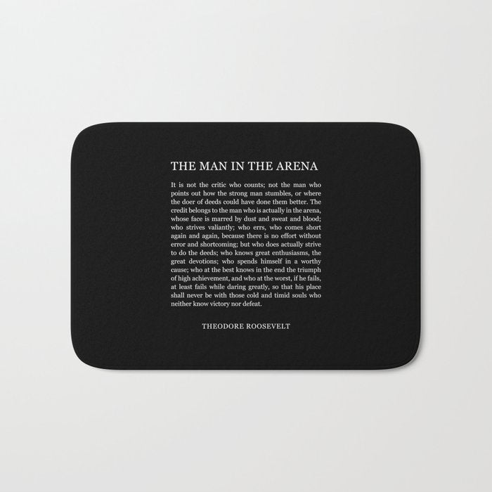 The-Man-In-The-Arena Bath Mat Gallery Image 1