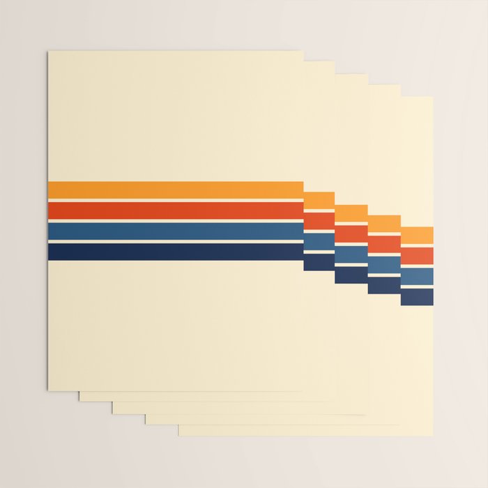 Classic Retro Stripes Wrapping Paper Gallery Image 3
