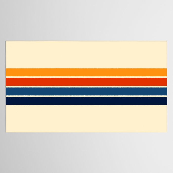 Classic Retro Stripes Tablecloth Gallery Image 2