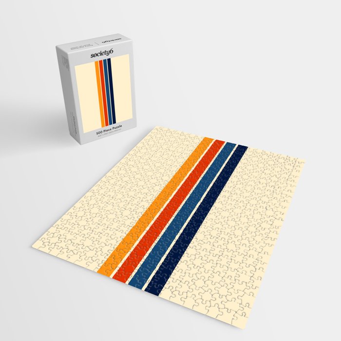 Classic Retro Stripes Jigsaw Puzzle Gallery Image 2