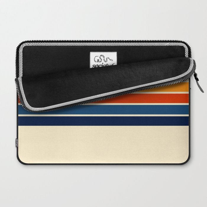 Classic Retro Stripes Laptop Sleeve Gallery Image 2