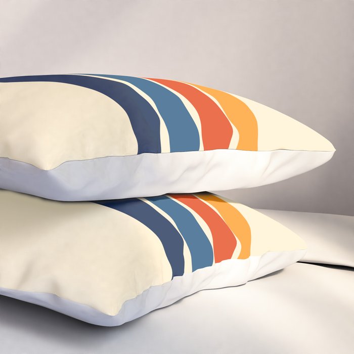 Classic Retro Stripes Pillow Sham Gallery Image 3