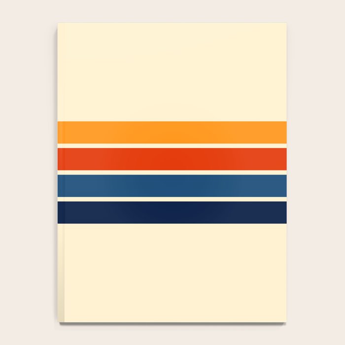 Classic Retro Stripes Notebook Gallery Image 4