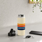 Classic Retro Stripes Water Bottle Gallery Image 5