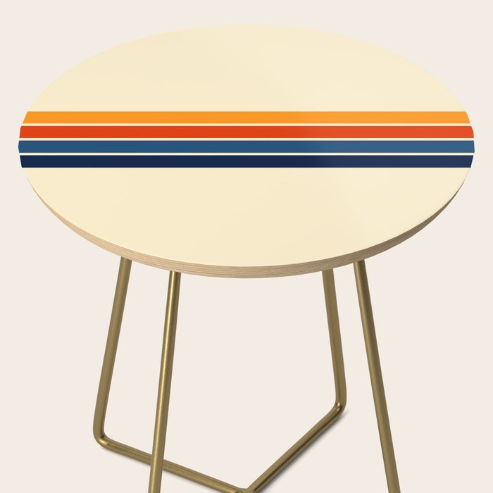 Classic Retro Stripes Side Table Gallery Image 2