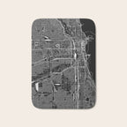 Chicago Black Map Bath Mat Gallery Image 1