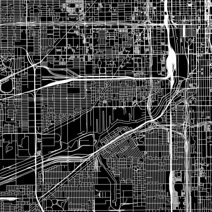 Chicago Black Map Coffee Mug Gallery Image 2