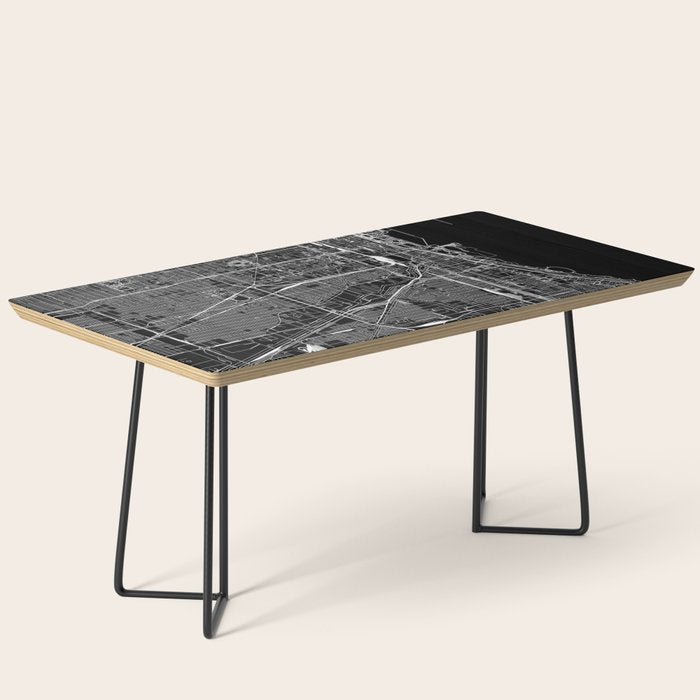 Chicago Black Map Coffee Table Gallery Image 1