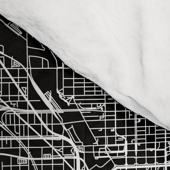 Chicago Black Map Comforter Gallery Image 4