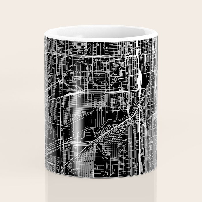 Chicago Black Map Coffee Mug Gallery Image 4