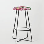 Romantic peony pastel pink background Stool Gallery Image 1