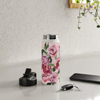 Romantic peony pastel pink background Water Bottle Gallery Image 4