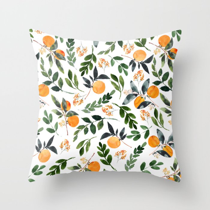 Orange Grove Throw Pillow Gallery Image 6