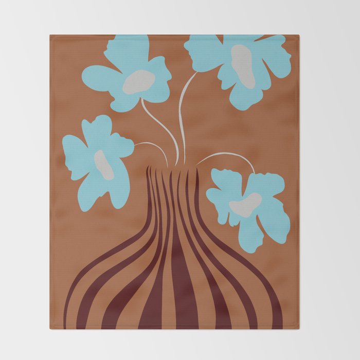 Minimalistic Vase 2 Throw Blanket Gallery Image 2