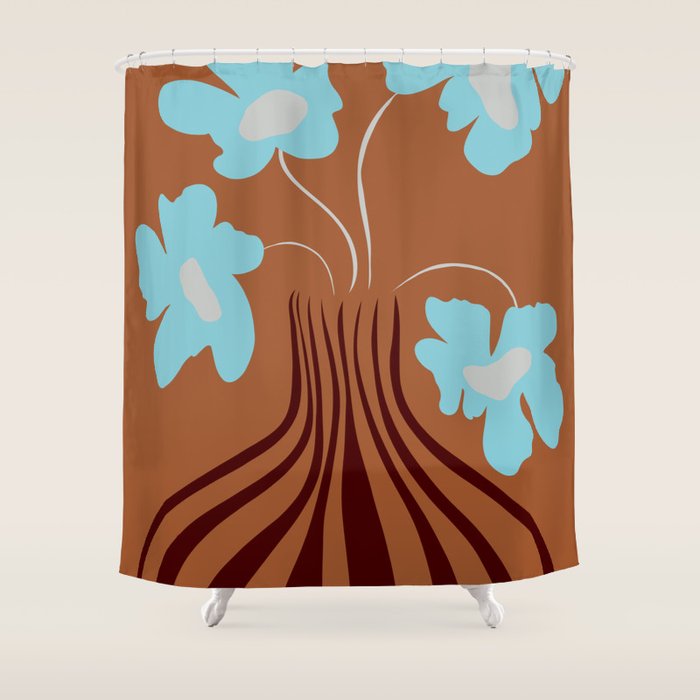 Minimalistic Vase 2 Shower Curtain Gallery Image 1