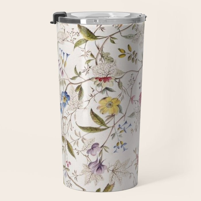 Romantic Wildflower Design 1788 William Kilburn Travel Mug Gallery Image 3