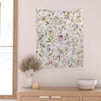 Romantic Wildflower Design 1788 William Kilburn Wall Tapestry Gallery Image 2