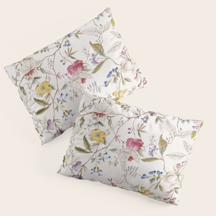 Romantic Wildflower Design 1788 William Kilburn Pillow Sham Gallery Image 1