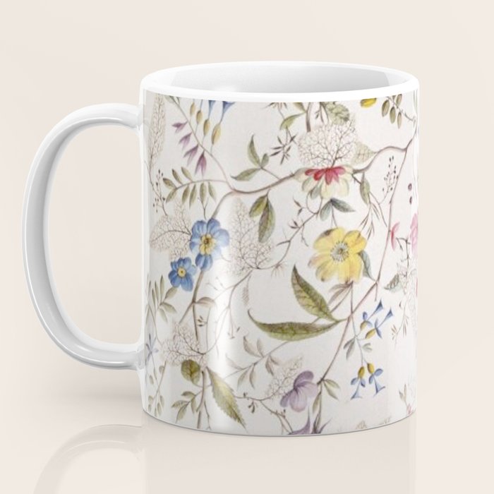 Romantic Wildflower Design 1788 William Kilburn Coffee Mug Gallery Image 3
