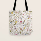 Romantic Wildflower Design 1788 William Kilburn Tote Bag Gallery Image 1