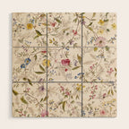 Romantic Wildflower Design 1788 William Kilburn Wood Wall Art Gallery Image 1