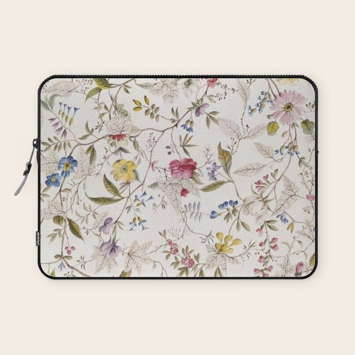 Romantic Wildflower Design 1788 William Kilburn Laptop Sleeve Gallery Image 1