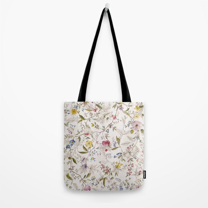 Romantic Wildflower Design 1788 William Kilburn Tote Bag Gallery Image 2