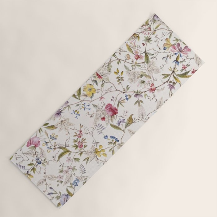 Romantic Wildflower Design 1788 William Kilburn Yoga Mat Gallery Image 1