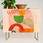 modern art abstract shapes play 3 Credenza Gallery Image 1