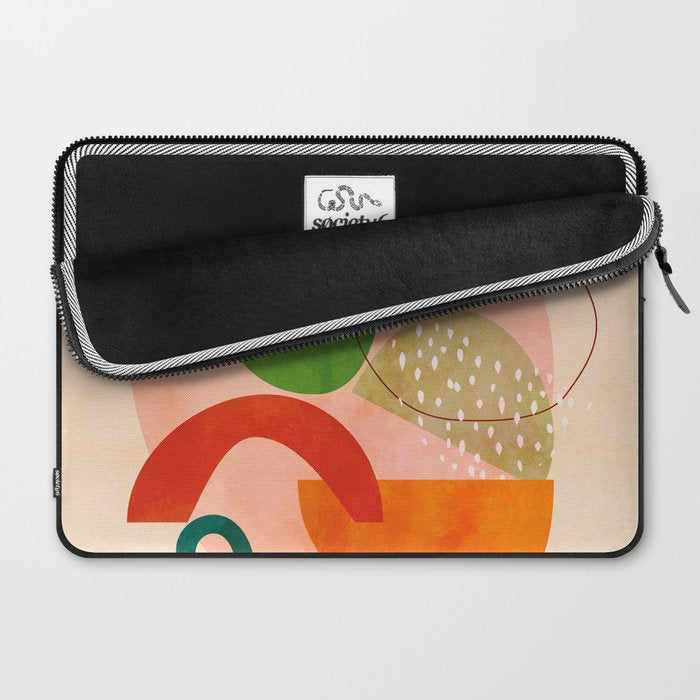 modern art abstract shapes play 3 Laptop Sleeve Gallery Image 2