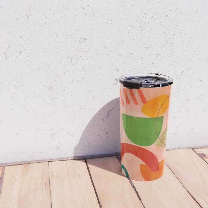 modern art abstract shapes play 3 Travel Mug Gallery Image 4