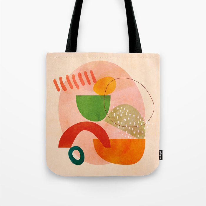 modern art abstract shapes play 3 Tote Bag Gallery Image 1