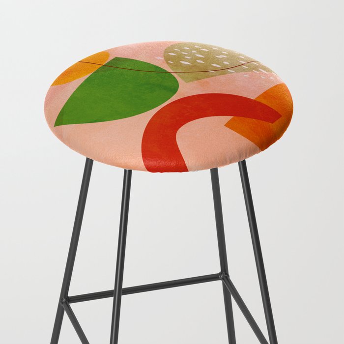modern art abstract shapes play 3 Stool Gallery Image 2